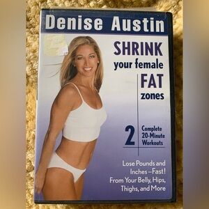 Denise Austin SHRINK YOUR FEMALE FAT ZONES DVD. Great condition.